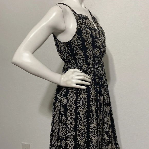 Liz Lange Target Maternity Maxi Dress Black White Floral Size XS - Picture 9 of 12